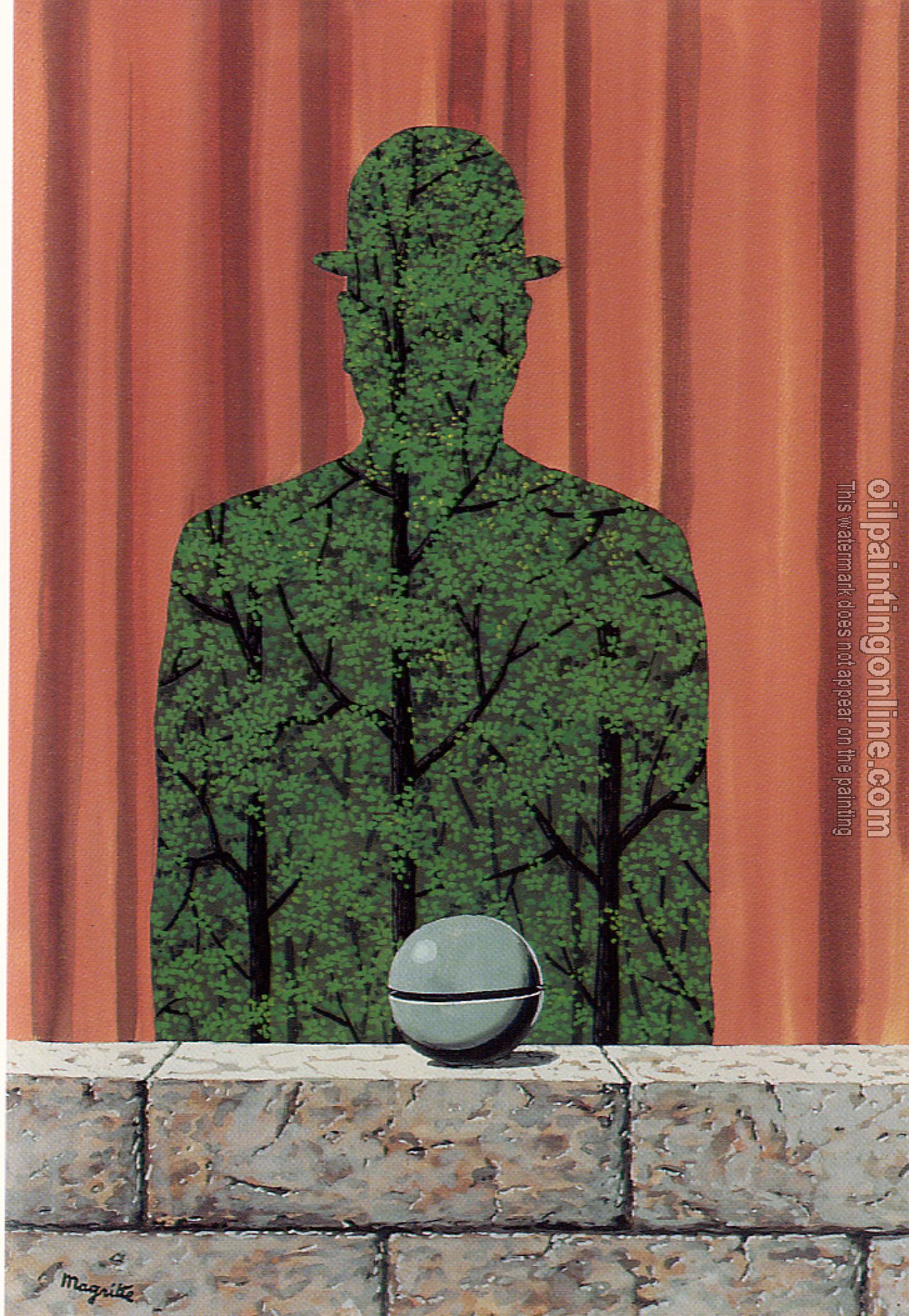 Magritte, Rene - man and the forest
